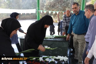 برگزاری مراسم گرامیداشت هفته دفاع مقدس و آیین گلاب شویی در جوار مقبره مطهر شهدای گمنام دانشکده ملی مهارت انقلاب اسلامی 7