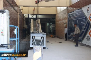 نصب یک واحد پلکان برقی پیشرفته با همت شرکت معظم آسانسور و پلکان برقی بهران آسانبر درکارگاه آموزشی رشته آسانسور و پلکان برقی دانشکده فنی انقلاب اسلامی تهران 9